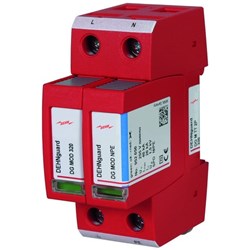 DEHN DGMTT2P320 Surge Arrester 2-P 20kA 230V 35mm DIN Rail Thermoplastic IP20