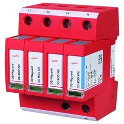 DEHN DGMTT320 Surge Arrester With Non-Metro Guard 4-P 20kA 230/400V 35mm DIN Rail IP20