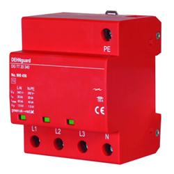 DEHN DGTT20340 Surge Arrester 4-P 20kA 230/400V DIN Rail Mount