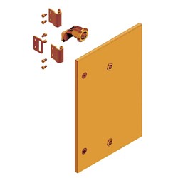 Elsteel DO10631A Enclosure Door 400W 600H 1.5mm Thick Mild Steel RAL2000 Orange