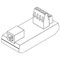 Red Lion DRRJ11T6 Connector to Terminal Adapter