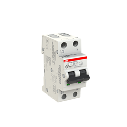 ABB DS201C20A100 Residual Current Circuit Breaker with Overcurrent Protection 6 kA 2-P 100mA 20A C-Curve TypeA IP40
