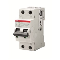 ABB DS201MC10F30 Residual Current Circuit Breaker with Overcurrent Protection 10 kA 2-P 30mA 10A C-Curve Type F IP40