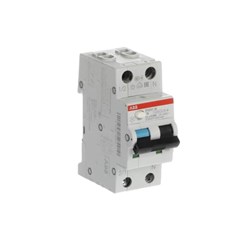 ABB DS201MC6A30 Residual Current Circuit Breaker with Overcurrent Protection 10 kA 2-P 30mA 6A C-Curve TypeA IP40