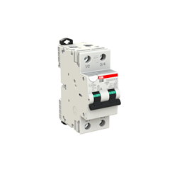 ABB DS202CRC16APR30 Residual Current Breaker with Overcurrent 6 kA 2-P 30mA 16A C-Curve