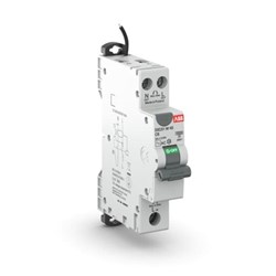ABB DSE201C20A10NS Residual Current Circuit Breaker with Overcurrent Protection 6 kA 1P+N-P 10mA 20A C-Curve TypeA IP20