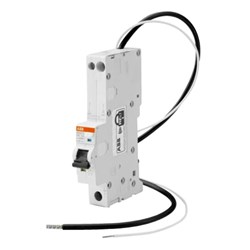 ABB DSE201DC10A30 Residual Current Circuit Breaker with Overcurrent Protection 6 kA 1-P 30mA 10A C-Curve TypeA IP40