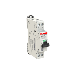 ABB DSN201EC16A10 Residual Current Circuit Breaker with Overcurrent Protection 6 kA 1P+N-P 30mA 16A C-Curve TypeA IP20