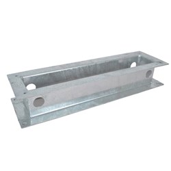 IPD E-GALPLINTH1 Galvanised Plinth Hot Dip Galvanized 100mm H x 600mm W x 200mm D W
