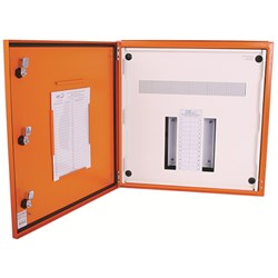 IPD E43A24N Distribution Board 24-P IP43 RAL 2000 Orange Mild Steel 800mm H x 600mm W x 200mm D