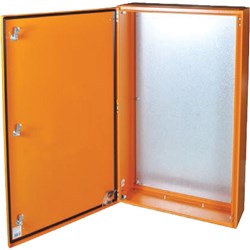 IPD E43AEMPTY142 Distribution Board IP43 RAL 2000 Orange Mild Steel 1400mm H x 600mm W x 200mm D