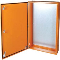 IPD E43AEMPTY82 Distribution Board IP43 RAL 2000 Orange Mild Steel 800mm H x 600mm W x 200mm D