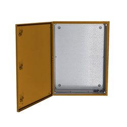 IPD E43AEMPTY83 Distribution Board IP43 RAL 2000 Orange Mild Steel 800mm H x 600mm W x 300mm D