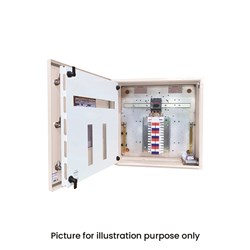 IPD E43L24CT250 Distribution Board 24-P IP43 RAL 7035 Grey Mild Steel LBS 250A 600mm H x 600mm W x 200mm D