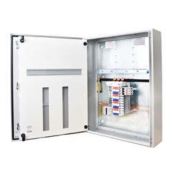 IPD E43L48N Distribution Board 48-P IP43 RAL 7035 Grey Mild Steel 1000mm H x 600mm W x 200mm D