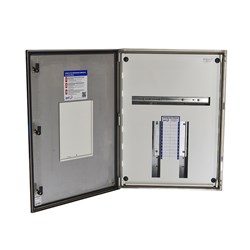 IPD E43L72N Distribution Board 72-P IP43 RAL 7035 Grey Mild Steel 1200mm H x 600mm W x 200mm D