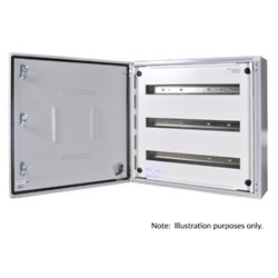IPD E43LDIN3 Distribution Board 24-P IP43 RAL 7035 Grey Mild Steel 3 -Row 600mm H x 600mm W x 200mm D