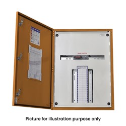 IPD E65A4P16/44T250 Distribution Board 16 44-P IP65 RAL 2000 Orange Mild Steel LBS 250A For: DS203NC