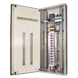 IPD E65LM2472T250 Distribution Board with Dual Channel kWh Meter 96-P IP65 Grey 250A