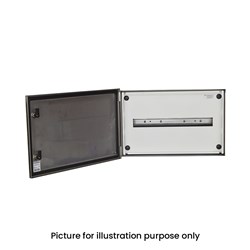 IPD E66SDIN Distribution Board 24-P IP66 Stainless Steel 1 -Row 400mm H x 600mm W x 200mm D