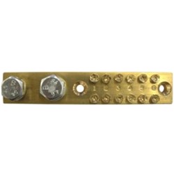 IPD EB24 24 Way Earth Bar 165 A 10 x 20sq-mm 227mm L Bar