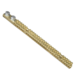 IPD EB30 30 Way Earth Bar 165 A 10 x 20sq-mm 270mm L Bar