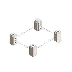 Elsteel EC10190 Extended Corner Die-Cast Aluminum RAL7032 Grey
