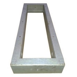 IPD EM6PLNG Galvanised Plinth 100mm H x 600mm W x 300mm D W Galvanised Galvanised Steel