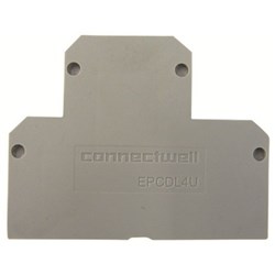 Connectwell EPCMC1-2 End Plate Grey 2.5mm W For: CMC1-2