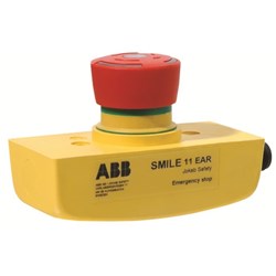 ABB ESS.11EAR Emergency Stop Button 2NC 40mm W 97mm H 57mm D Panel M12x5 24VDC