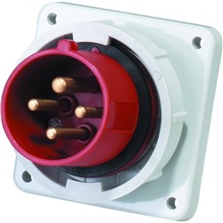 IPD EU67PP432 Straight Panel Mounted Panel Mount 4 32A 400VAC/DC IP67