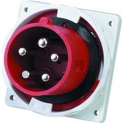 IPD EU67PP563 Straight Panel Mounted Panel Mount 5 63A 400VAC/DC IP67