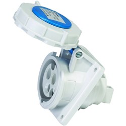 IPD EU67SA316 Angle Panel Mount Panel Mount 3 16A 230VAC/DC IP67