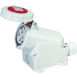 IPD EU67WS416 Wall Mounted Socket Wall Mount 4 16A 400VAC/DC IP67