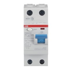 ABB F202A25/0.3 Residual Current Circuit Breaker 2-P 25A 10 kA TypeA