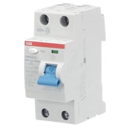 ABB F202A63/0.03 Residual Current Circuit Breaker 2-P 63A 10 kA 30mA TypeA
