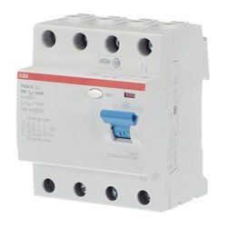ABB F204A25/0.03 Residual Current Circuit Breaker 4-P 25A 10 kA 30mA TypeA