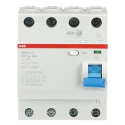 ABB F204A25/0.3 Residual Current Circuit Breaker 4-P 25A 10 kA TypeA