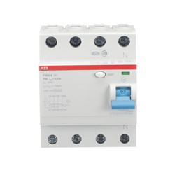 ABB F204A63/0.3 Residual Current Circuit Breaker 4-P 63A 10 kA TypeA