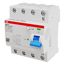 ABB F204B63/0.03 Residual Current Circuit Breaker 4-P 63A 10 kA 30mA Type B
