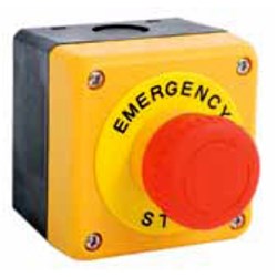 IDEC FB-YW-V4E01-HWAV Emergency Stop Pushbutton Non-Illuminated 1NC Red Pull