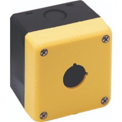 IDEC FB1W-111Y 1-Hole Enclosure Yellow For: 22mm E-STOP Switch