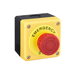 IDEC FB1W-HW1B-V4F02R Emergency Stop Pushbutton 2NC Red Fingersafe