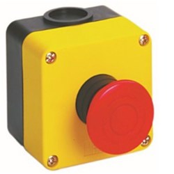 IDEC FB1W-XW1E-BV411 Emergency Stop Station Non-Illuminated 1NC+1NO Red Pull