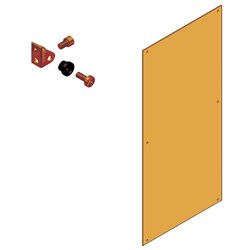 Elsteel FC13781A Flat Cover 200W 1000H 1.5mm Thick Orange + Accessories