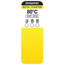 Streamer FP.RT.080A.Y1.WW Remote Fire Prevention Thermolabel 80deg C 0.1cu-m Compartment 10 Pack For Upto 10sq-mm