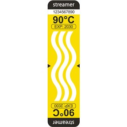 Streamer FP.VT.090B.Y2.WW Visual Fire Prevention Thermolabel 90deg C 18 Pack