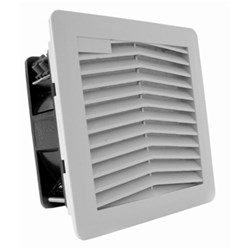 Fandis FPF08KU230B-110 Fan Filter 23cu-m/h 30cu-m/h 230VAC 24 to 250VDC IP54 105W 105H Synthetic Fiber