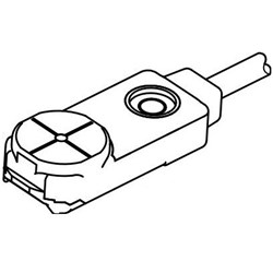 Panasonic GX-F12B-P-C5 Rectangular Inductive Proximity Sensor NC PNP-Output 5m L Cable