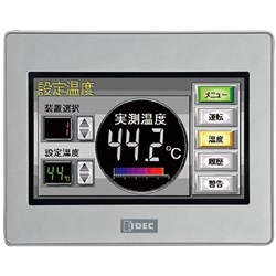 IDEC HG1G-4VT22TF-S Operator Interface HMI 95 mm W x 53.8 mm H TFT Colour LCD 10.2-28.8VDC